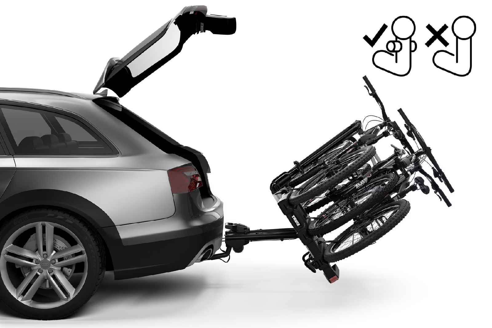 Thule Porte-vélos EasyFold XT FIX4BIKE 3 places