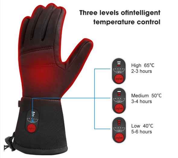 SAVIOR Gants lg chauffants à doigts