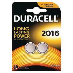 Duracell Pile CR2016 3V Lithium plate (la paire)