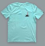 Chasseralo T-shirt Le chat – carabbean blue