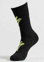 Specialized Chaussettes TECHNO VTT TALL – black/hyper green