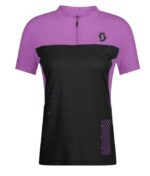 SCOTT Maillot crt dame Trail Vertic Zip – black/liquid purple
