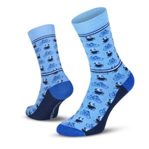 Le Patron Chaussettes Cafe Cycliste – blue