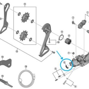 Shimano Couvercle de la prise de charge RD-R8150