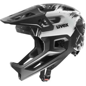 Uvex Casque intégral react jr fullface – black white