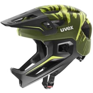 Uvex Casque intégral react jr fullface – dark olive matt