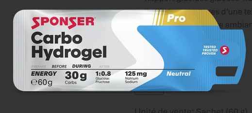 Sponser Carbo hydrogel (60gr) neutre