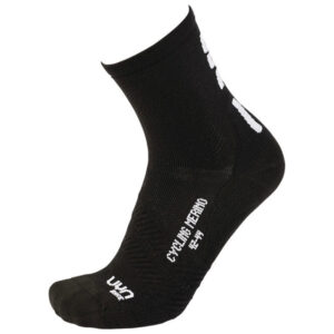 UYN Chaussettes dame cycling Merino – black/white