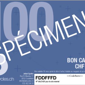 Joliat Cycles Bon cadeau Joliat Cycles CHF 100.-
