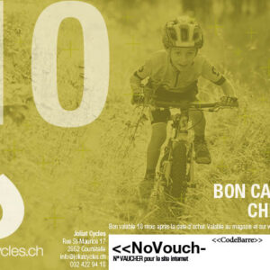 Joliat Cycles Bon cadeau Joliat Cycles CHF 10.-