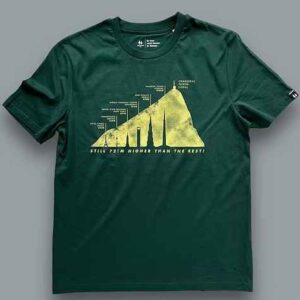 Chasseralo T-shirt The Towers – glazed green/cream