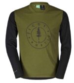 SCOTT Maillot lg enfant Trail Flow 10 DRI LS – fir green/black