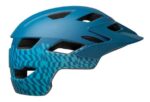 BELL Casque Sidetrack Child – matte blue wavy checks