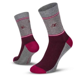 Le Patron Chaussettes Vintage Cyclist – aubergine