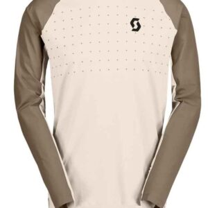 SCOTT Maillot lg homme Trail Vertic Pro – blanc coton/beige toast
