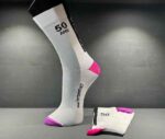 TO FIT COMPANY Chaussettes 50 ans Joliat Cycles – blanc