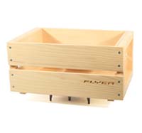 Flyer Cageot bois naturel Fix 3points (fixation multiple possible)