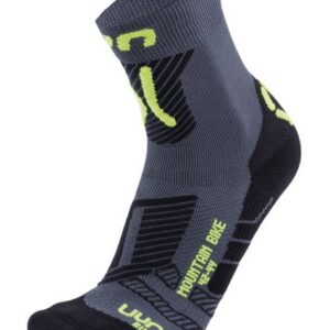 UYN Chaussettes homme MTB – anthracite/yellow fluo