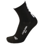 UYN Chaussettes dame cycling Merino – black/white