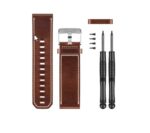 Garmin Bracelet de montre en cuir marron