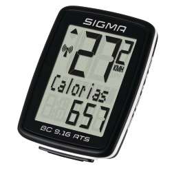 Sigma Compteur BC 9.16 ATS sans câbles analog noir