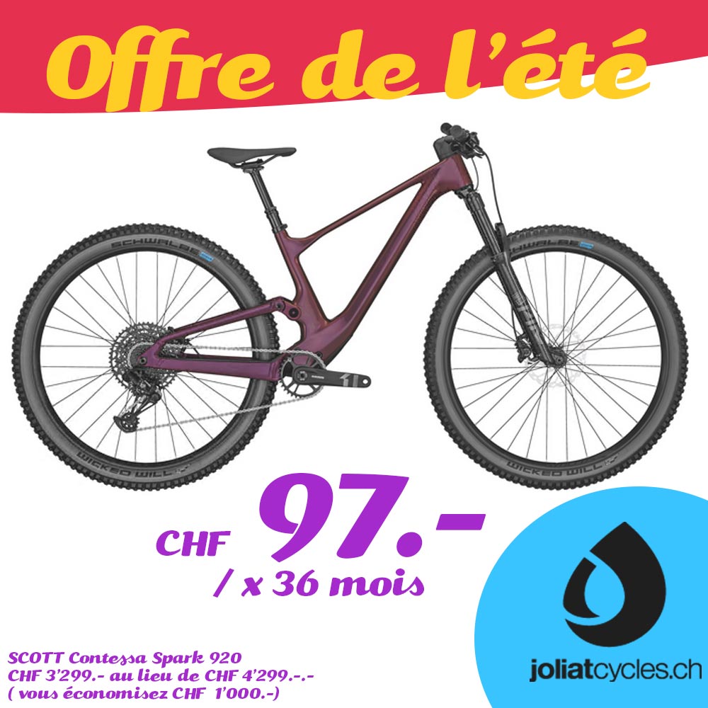 offre scott spark contessa 920 liquidation vtt femme