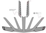 SCOTT Kit mousses casques Arx Plus – Inner Pads Spare Kit Arx Plus BLCK