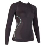 UYN Sous-vêt. dame lg. manches EVOLUTYON – charcoal/anthracite/aqua