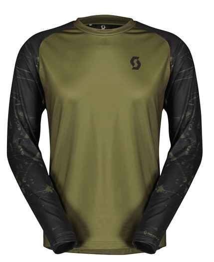 SCOTT Maillot lg homme Trail Storm – fir green/black