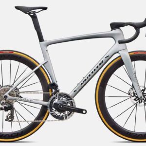Specialized S-Works Tarmac SL9 (SRAM Red AXS) – Satin Silver Dust / Gloss Chrome