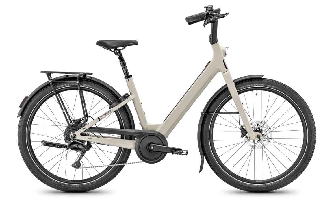 Moustache Lundi 27 Chaîne ( Bosch Hub Line, 360Wh) – Gris Pierre Brillant