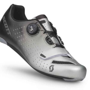SCOTT Chaussures route Comp Boa – black fade/metallic silver